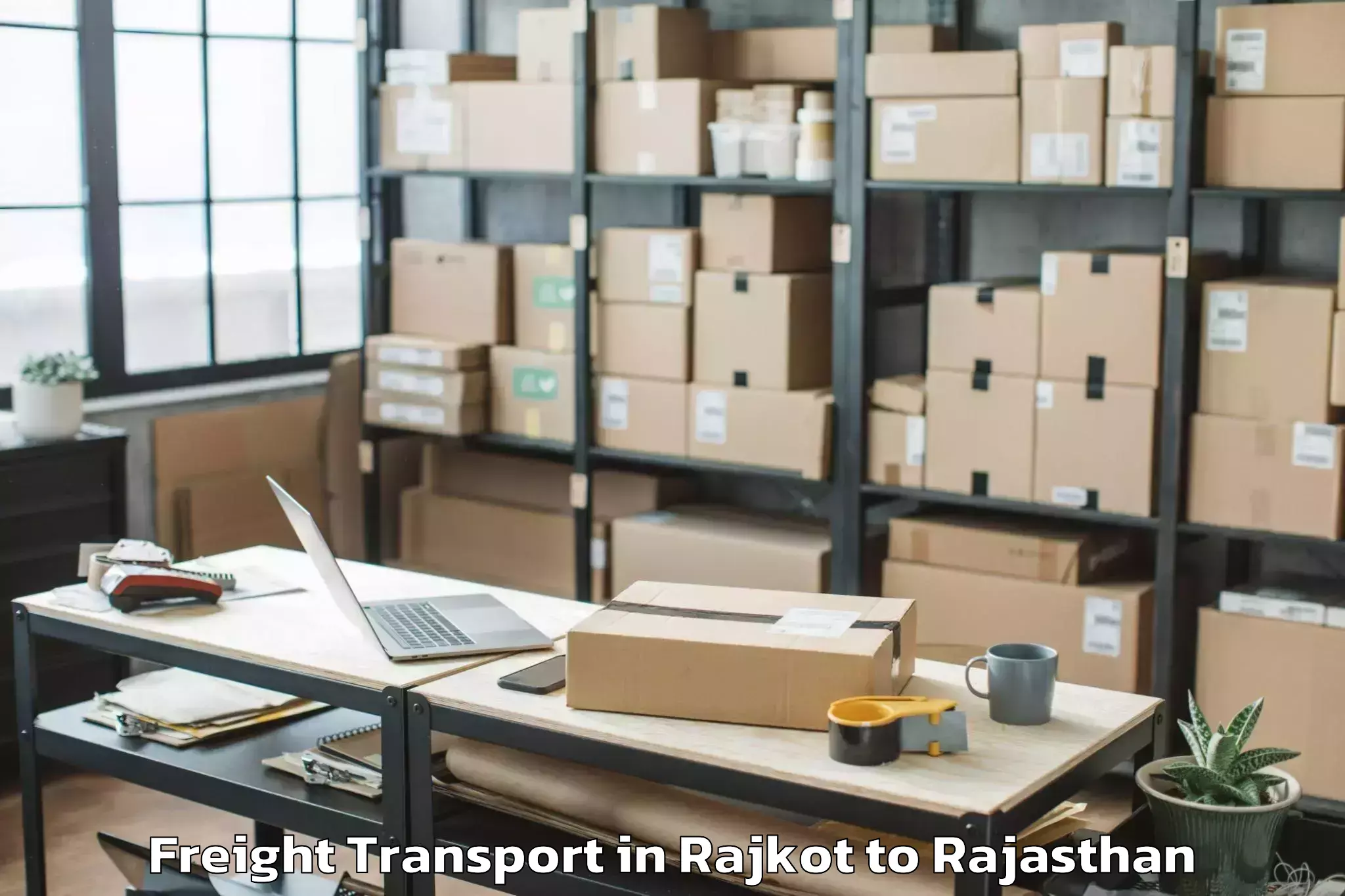 Leading Rajkot to Pindwara Freight Transport Provider